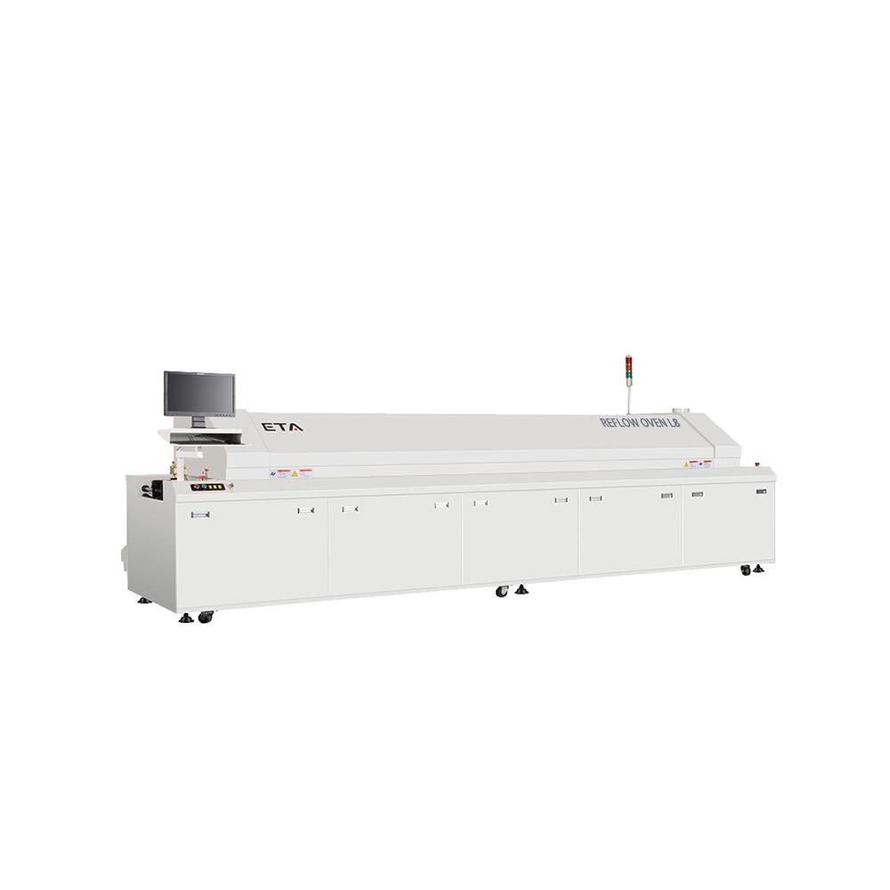 High Precision Lead Free Machine Soldering LED SMT 8 Zones Reflow Oven